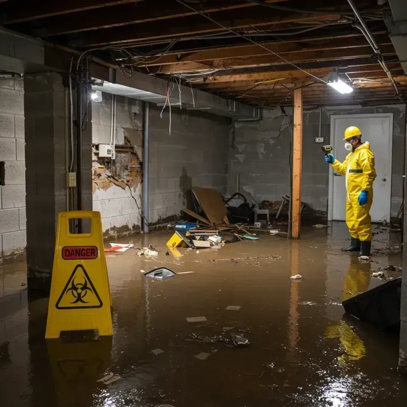 Flooded Basement Electrical Hazard in Big Pine Key, FL Property